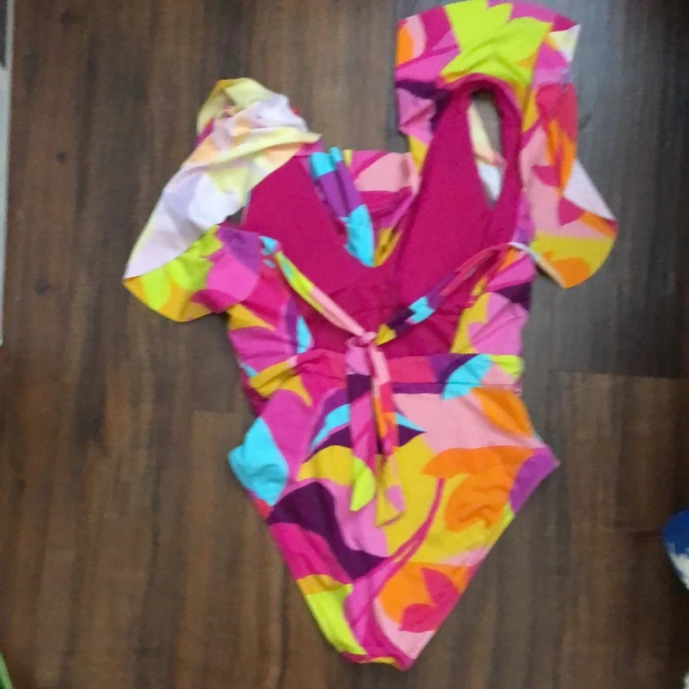 New Lilleth Ruffle One-Piece Swimsuit Trina Turk